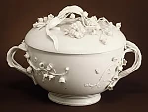Porringer with cover (Écuelle) by Cozzi Manufactory