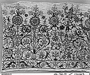 Portion of a dress border by Unknown Artist