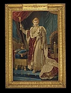 Portrait of Napoleon I by baron François Gérard|Manufacture Nationale des Gobelins|Michel Henri Cozette|Harland the Elder|Abel Nicolas Sollier|Charles Duruy|Napoléon Bonaparte