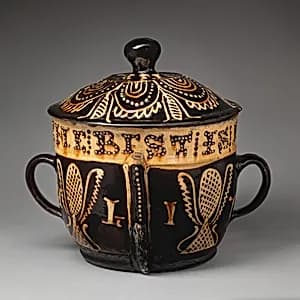 Posset pot with cover by Unknown Artist