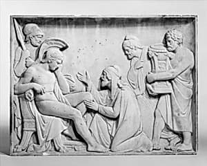 Priam Ransoming Hector's Body by Giovanni Maria Benzoni