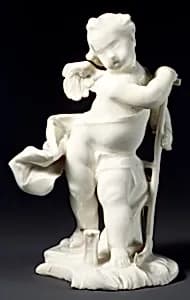 Putto as Saturn by Nymphenburg Porcelain Manufactory|Franz Anton Bustelli
