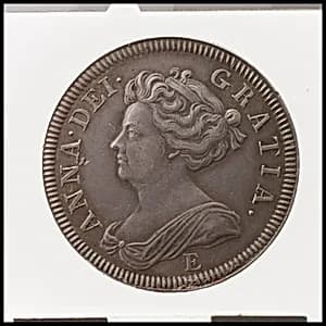 Queen Anne proof shilling by John Croker