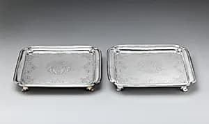 Salver (one of a pair) by Paul de Lamerie
