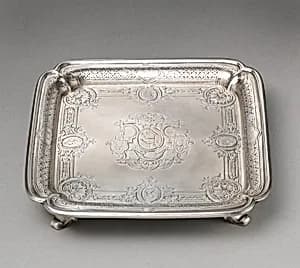 Salver (one of a pair) by Paul de Lamerie