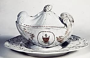 Sauceboat with cover and tray by Unknown Artist