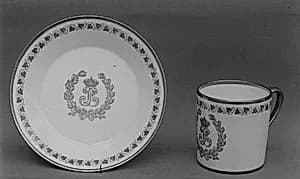 Saucer by Sèvres Manufactory|Jean-Louis Moyez