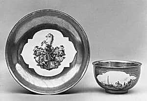 Saucer by Meissen Manufactory