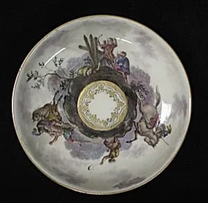 Saucer (part of a service) by Capodimonte Porcelain Manufactory