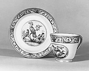 Saucer (part of a service) by Meissen Manufactory|Marcolini Period