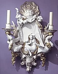 Sconce (one of a pair) by Meissen Manufactory|Johann Joachim Kändler|Johann Friedrich Eberlein