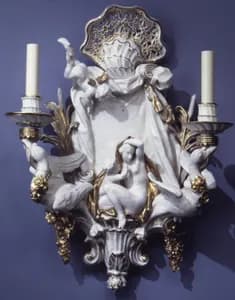 Sconce (one of a pair) by Meissen Manufactory|Johann Joachim Kändler|Johann Friedrich Eberlein