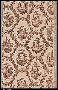 Section of bed curtain by John Robinson
