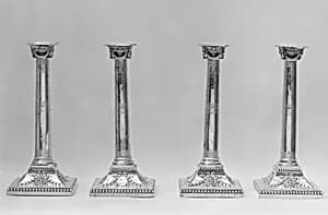 Set of four candlesticks