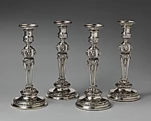Set of four candlesticks