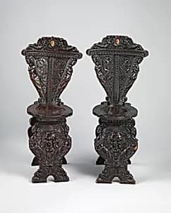 Sgabello (one of a pair) by Unknown Artist
