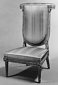 Side chair (voyeuse à genoux) by Louis Magdeleine Pluvinet