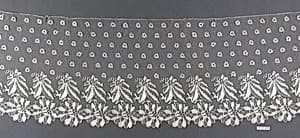 Silk bobbin lace border by Unknown Artist