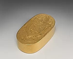 Snuffbox with presentation inscription by James Kennedy