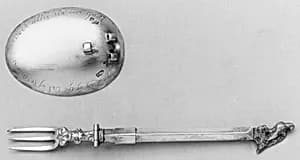 Spoon and fork combination by Unknown Artist