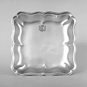 Square dish by Abraham Drentwett IV
