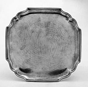 Square salver by Unknown Artist
