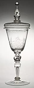 Standing cup with cover by G. E. Kunckel