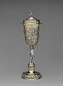 Standing cup with cover by Stephanus Weltzer II