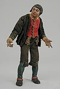 Standing man in velvet suit by Unknown Artist