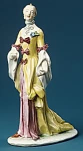 Standing woman by Nymphenburg Porcelain Manufactory