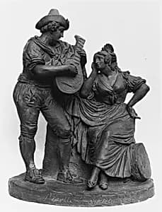 Statuette group by Bartolomeo Pinelli