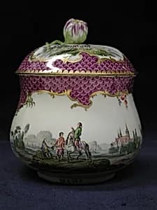 Sugar bowl by Meissen Manufactory