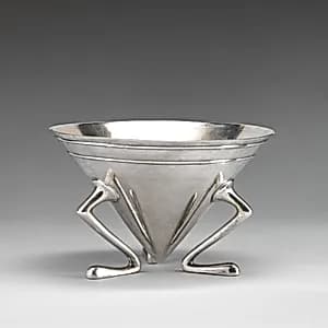 Sugar bowl (Model 247) by Elkington & Co.|Christopher Dresser