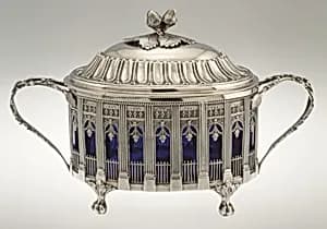 Sugar bowl with cover by Etienne Modenx