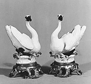 Swan (one of a pair) by Meissen Manufactory|Johann Joachim Kändler