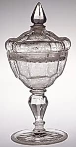 Sweetmeat glass with flagon cover by Unknown Artist