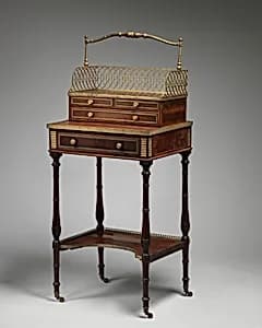 Table with book carrier (cheveret)