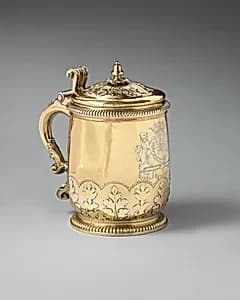 Tankard (one of a pair) by John Le Chartier