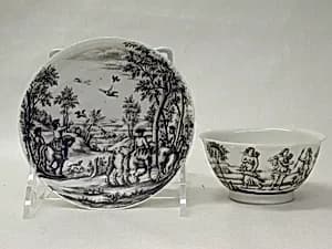 Teabowl and saucer