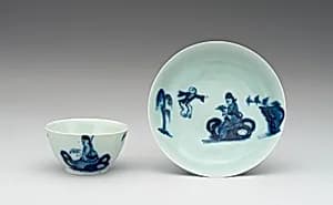 Teabowl and saucer by Liverpool|Richard Chaffers