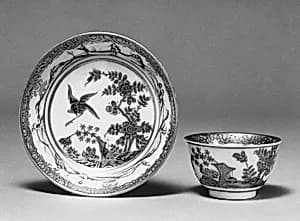 Teabowl and saucer by Meissen Manufactory