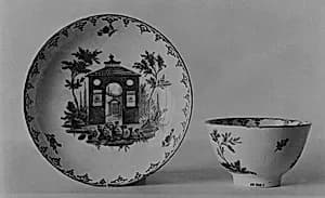 Teabowl and saucer