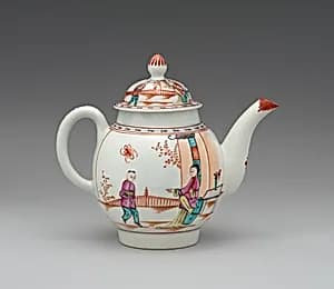 Teapot (part of a service) by Lowestoft