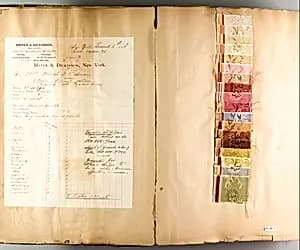 Textile sample book of ribbons by Unknown Artist