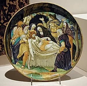 The Entombment of Christ by Fra Xanto Avelli da Rovigo|Mantegna