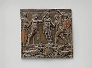 The flagellation of Christ by Donatello