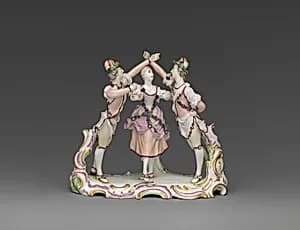 Three dancers by Ludwigsburg Porcelain Manufactory|Joseph Nees