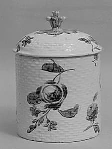 Toilet jar with cover by Mennecy