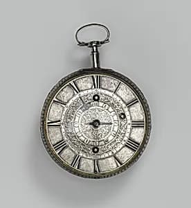Traveling clock watch with alarm by Thomas Tompion|Nathanial Delander