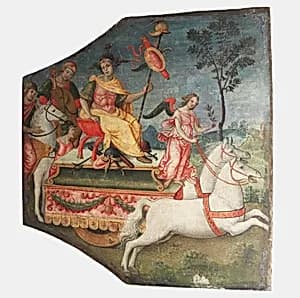 Triumph of a Warrior by Pinturicchio